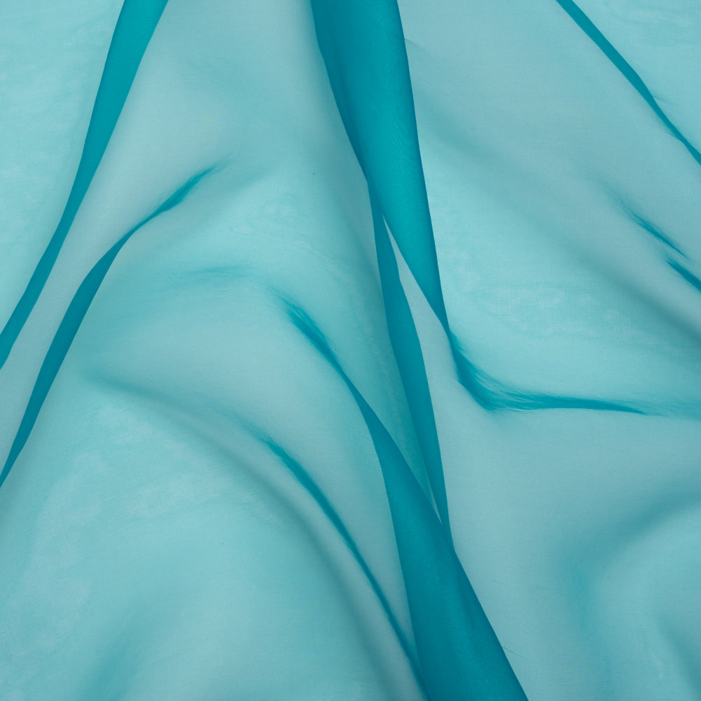 Polyester Organza - Deep Teal - Luscinia Collection by Mood Polyester Organza - Deep Teal - Luscinia Collection by Mood
