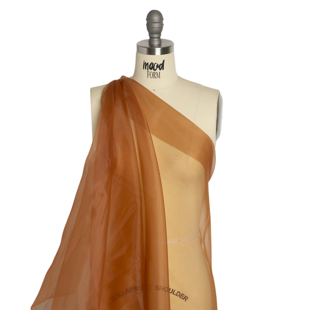 Polyester Organza - Sienna - Luscinia Collection by Mood - Drape Polyester Organza - Sienna - Luscinia Collection by Mood - Drape
