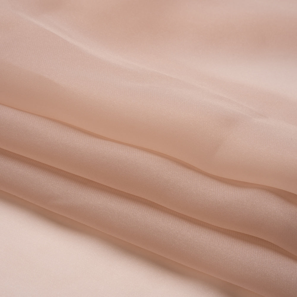 Satin-Faced Polyester Organza - Blush - Ardea Collection by Mood - Folded Satin-Faced Polyester Organza - Blush - Ardea Collection by Mood - Folded