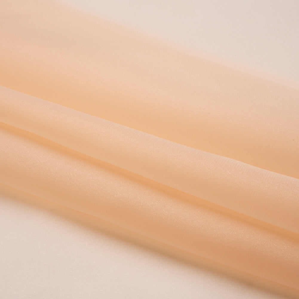Satin-Faced Polyester Organza - Ecru - Ardea Collection by Mood - Folded Satin-Faced Polyester Organza - Ecru - Ardea Collection by Mood - Folded
