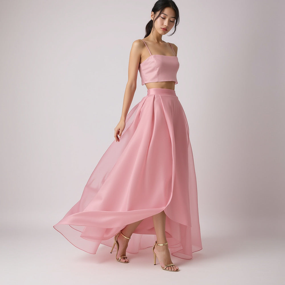 Satin-Faced Polyester Organza - Candy Pink - Ardea Collection by Mood - Editorial Satin-Faced Polyester Organza - Candy Pink - Ardea Collection by Mood - Editorial