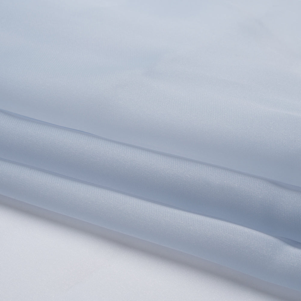 Satin-Faced Polyester Organza - Baby Blue - Ardea Collection by Mood - Folded Satin-Faced Polyester Organza - Baby Blue - Ardea Collection by Mood - Folded