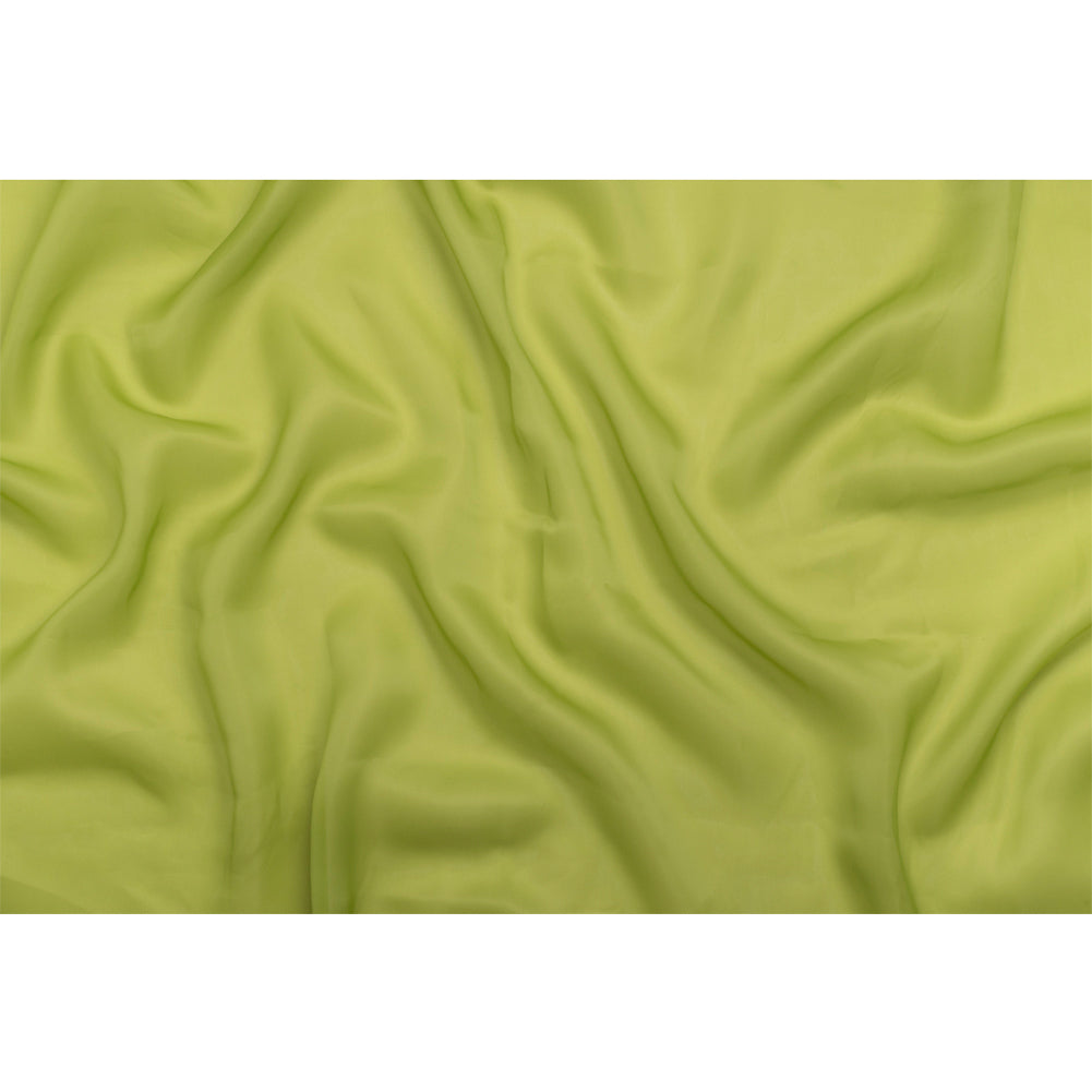 Satin-Faced Polyester Organza - Peridot Green - Ardea Collection by Mood - Full Satin-Faced Polyester Organza - Peridot Green - Ardea Collection by Mood - Full