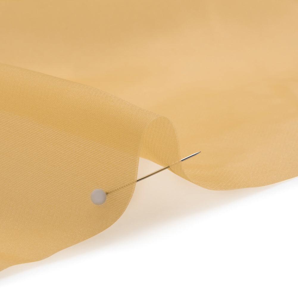 Satin-Faced Polyester Organza - Gold - Ardea Collection by Mood - Detail Satin-Faced Polyester Organza - Gold - Ardea Collection by Mood - Detail