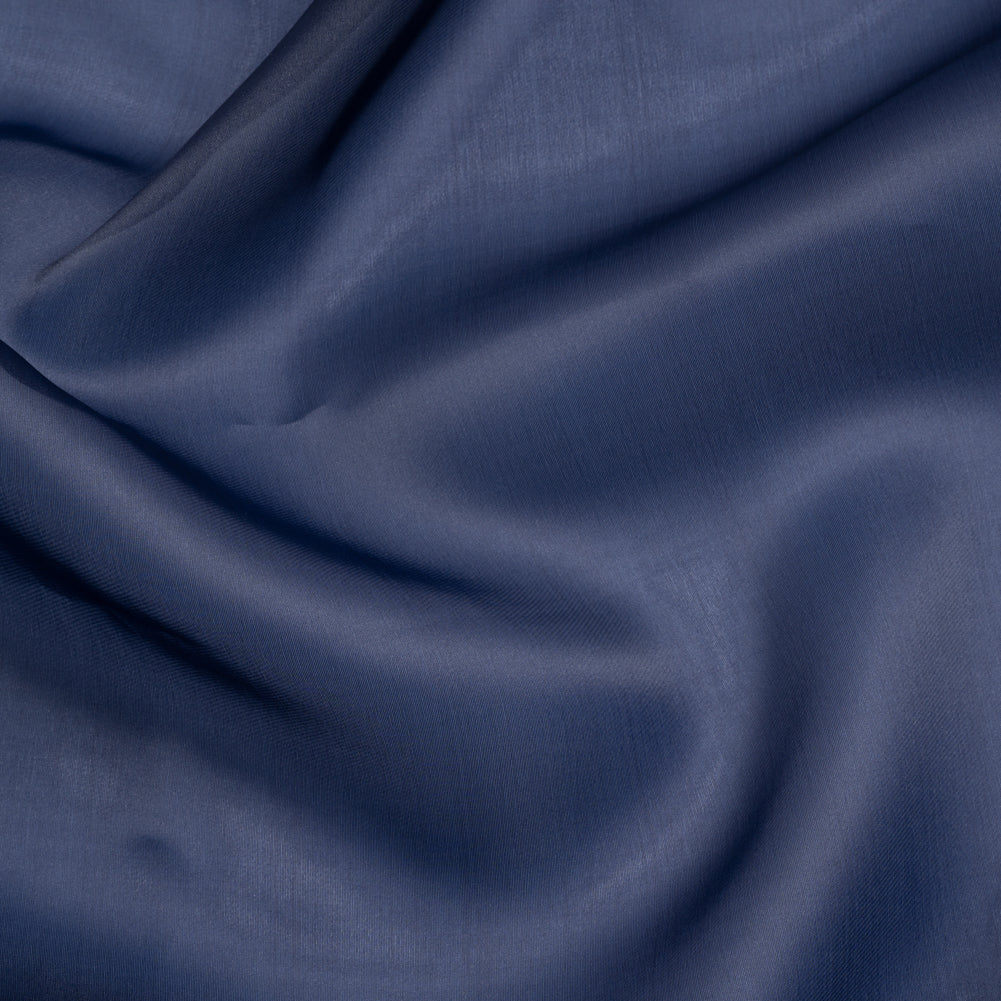 Satin-Faced Polyester Organza - Navy - Ardea Collection by Mood Satin-Faced Polyester Organza - Navy - Ardea Collection by Mood