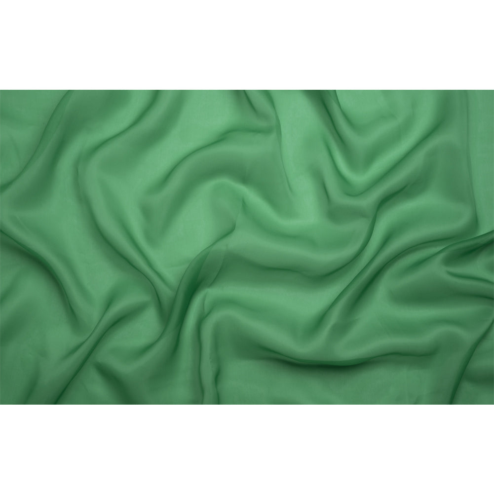 Satin-Faced Polyester Organza - Kelly Green - Ardea Collection by Mood - Full Satin-Faced Polyester Organza - Kelly Green - Ardea Collection by Mood - Full