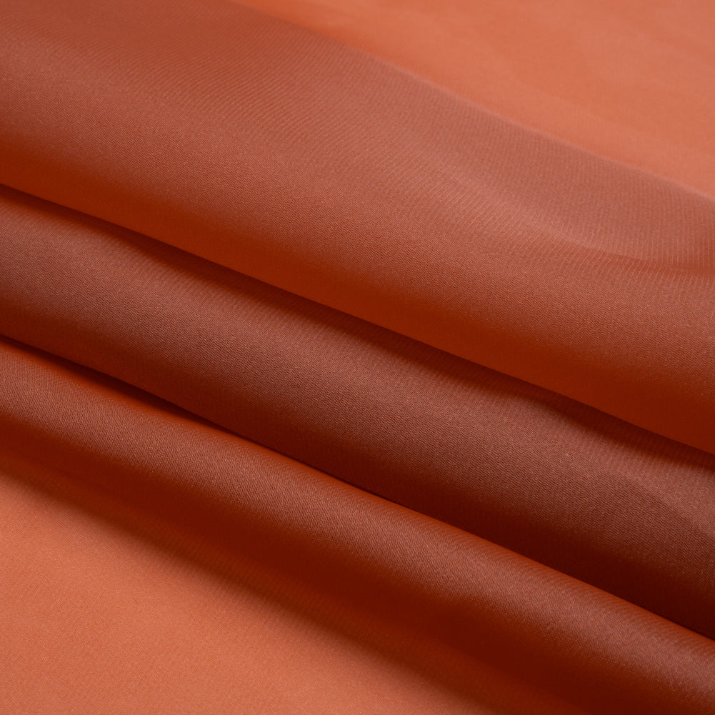 Satin-Faced Polyester Organza - Sienna - Ardea Collection by Mood - Folded Satin-Faced Polyester Organza - Sienna - Ardea Collection by Mood - Folded