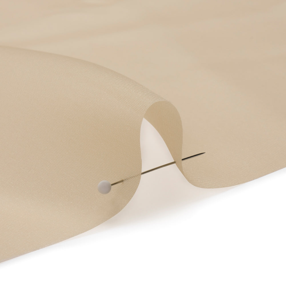 Satin-Faced Polyester Organza - Cashmere - Ardea Collection by Mood - Detail Satin-Faced Polyester Organza - Cashmere - Ardea Collection by Mood - Detail