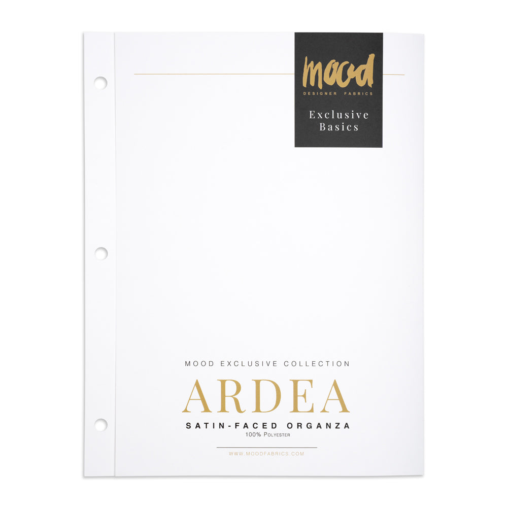 Color Card - Ardea Satin-Faced Organza Collection - 8.5" x 11", 3-Hole - Detail Color Card - Ardea Satin-Faced Organza Collection - 8.5" x 11", 3-Hole - Detail