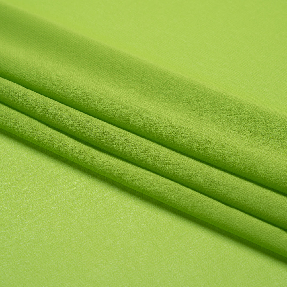 Polyester High-Multi Chiffon - Peridot Green - Netta Collection by Mood - Folded Polyester High-Multi Chiffon - Peridot Green - Netta Collection by Mood - Folded
