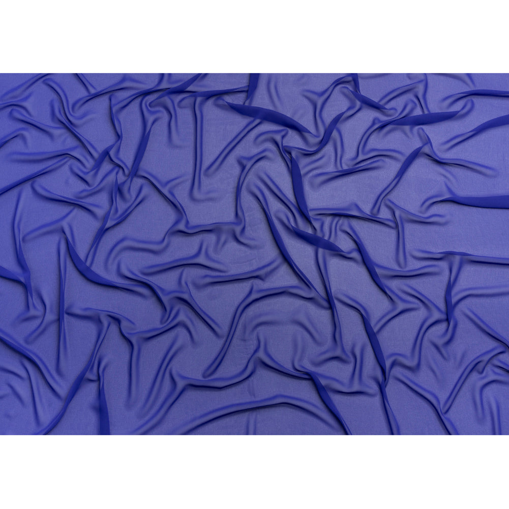 Polyester High-Multi Chiffon - Mazarine Blue - Netta Collection by Mood - Full Polyester High-Multi Chiffon - Mazarine Blue - Netta Collection by Mood - Full