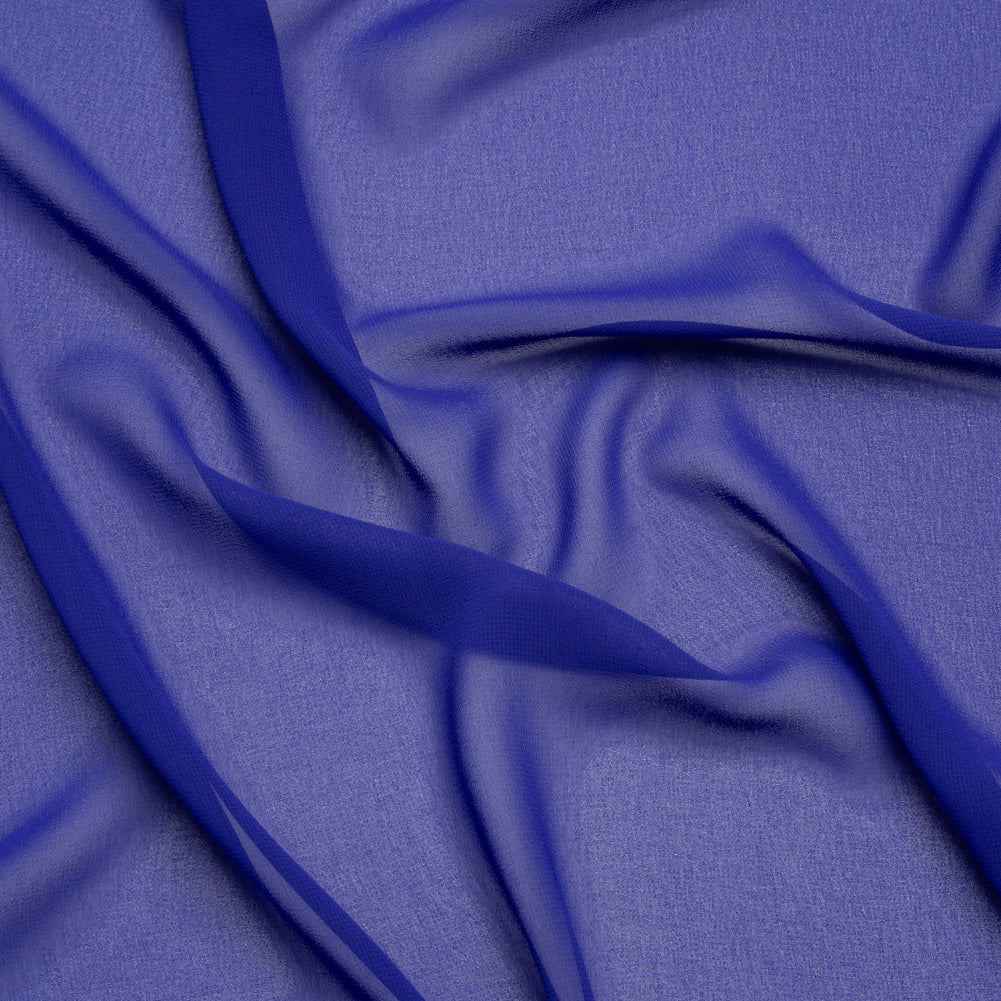 Polyester High-Multi Chiffon - Mazarine Blue - Netta Collection by Mood - Image 2 of 8 Polyester High-Multi Chiffon - Mazarine Blue - Netta Collection by Mood - Image 2 of 8