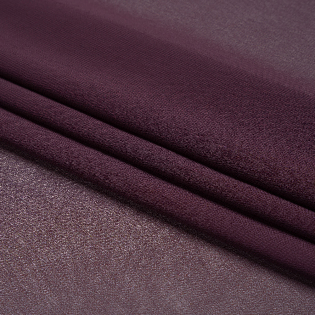 Polyester High-Multi Chiffon - Eggplant - Netta Collection by Mood Folded Polyester High-Multi Chiffon - Eggplant - Netta Collection by Mood Folded