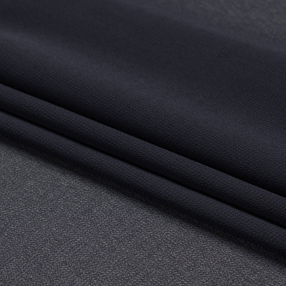 Polyester High-Multi Chiffon - Navy - Netta Collection by Mood - Folded Polyester High-Multi Chiffon - Navy - Netta Collection by Mood - Folded