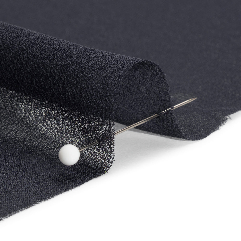 Polyester High-Multi Chiffon - Navy - Netta Collection by Mood - Detail Polyester High-Multi Chiffon - Navy - Netta Collection by Mood - Detail