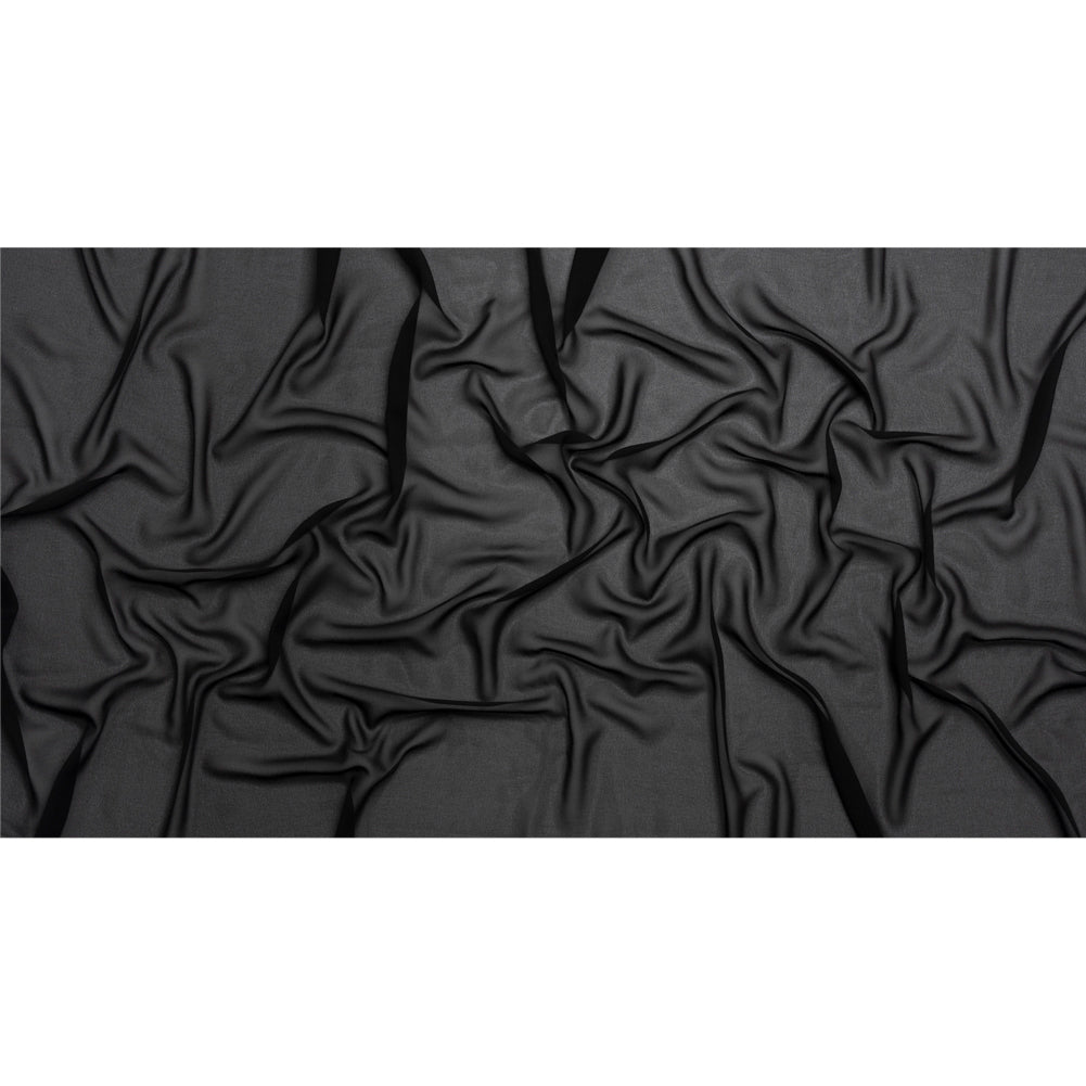 Polyester High-Multi Chiffon - Black - Netta Collection by Mood - Full Polyester High-Multi Chiffon - Black - Netta Collection by Mood - Full