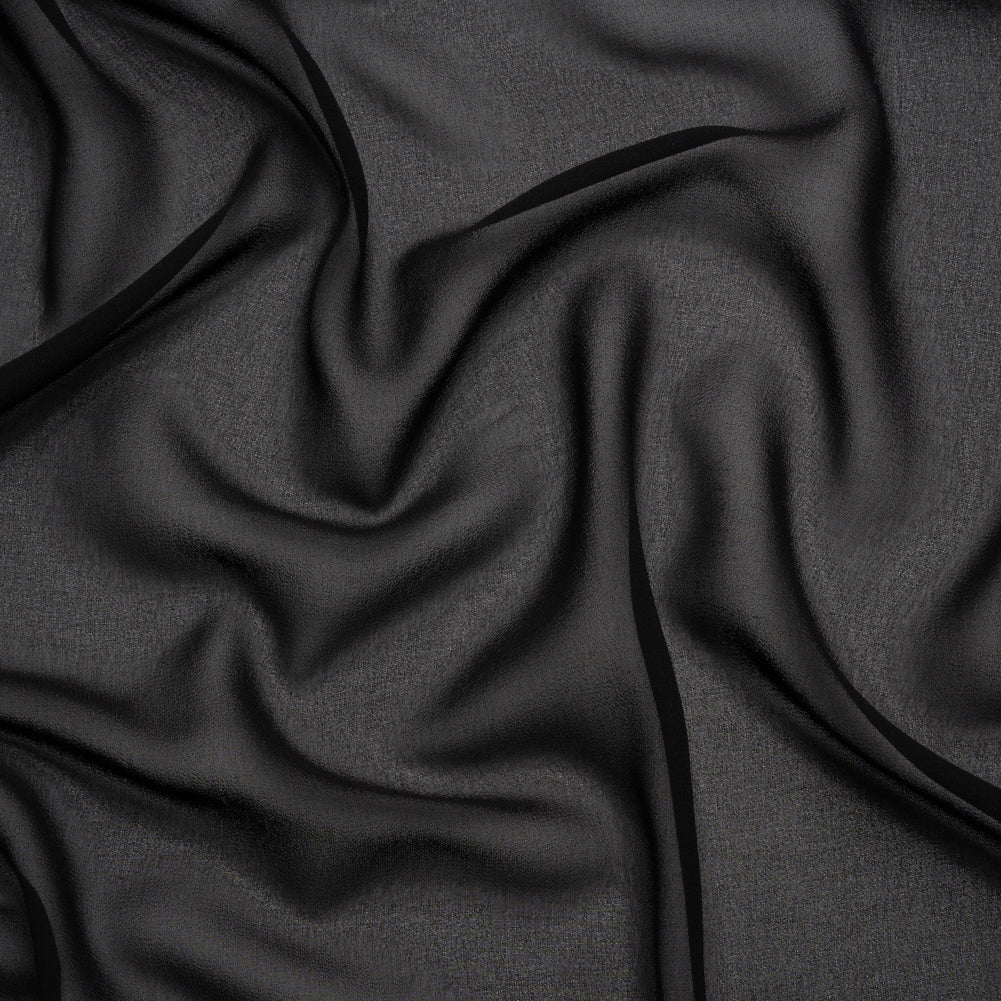 Polyester High-Multi Chiffon - Black - Netta Collection by Mood Polyester High-Multi Chiffon - Black - Netta Collection by Mood