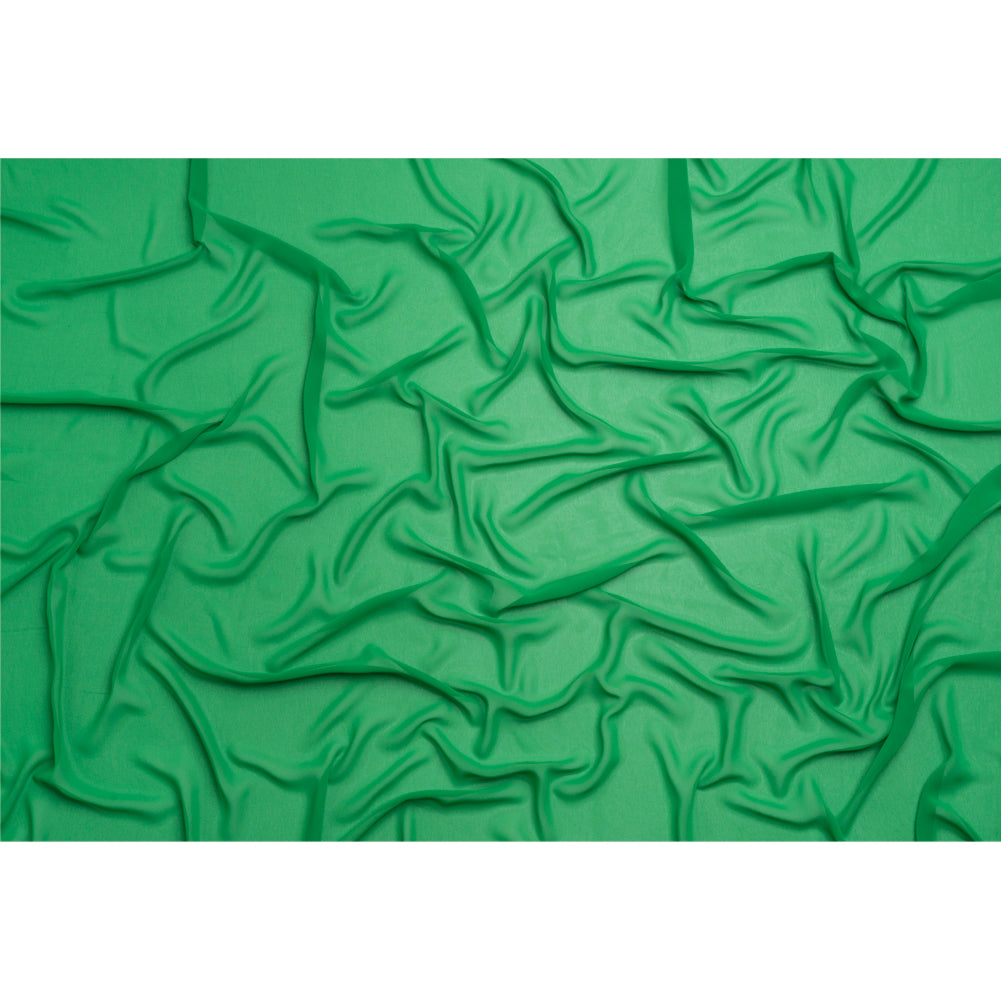 Polyester High-Multi Chiffon - Kelly Green - Netta Collection by Mood - Full Polyester High-Multi Chiffon - Kelly Green - Netta Collection by Mood - Full