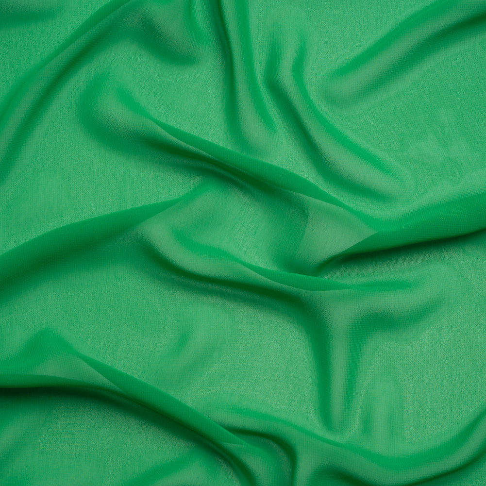 Polyester High-Multi Chiffon - Kelly Green - Netta Collection by Mood Polyester High-Multi Chiffon - Kelly Green - Netta Collection by Mood