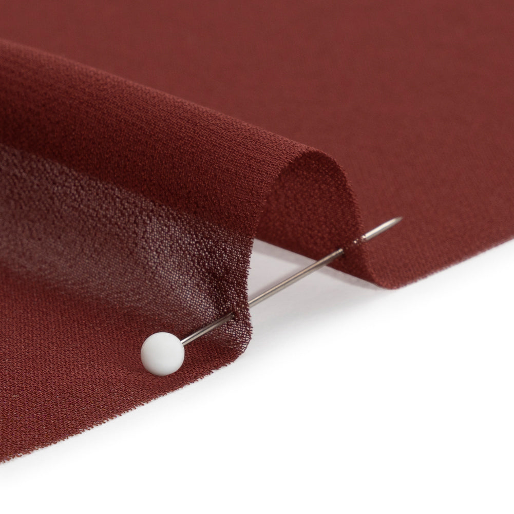 Polyester High-Multi Chiffon - Burgundy - Netta Collection by Mood - Detail Polyester High-Multi Chiffon - Burgundy - Netta Collection by Mood - Detail