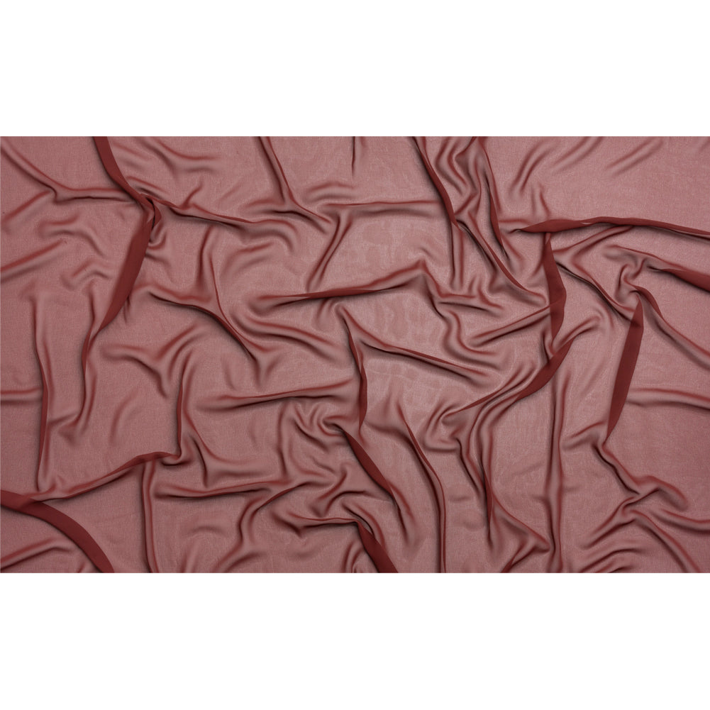 Polyester High-Multi Chiffon - Burgundy - Netta Collection by Mood - Full Polyester High-Multi Chiffon - Burgundy - Netta Collection by Mood - Full
