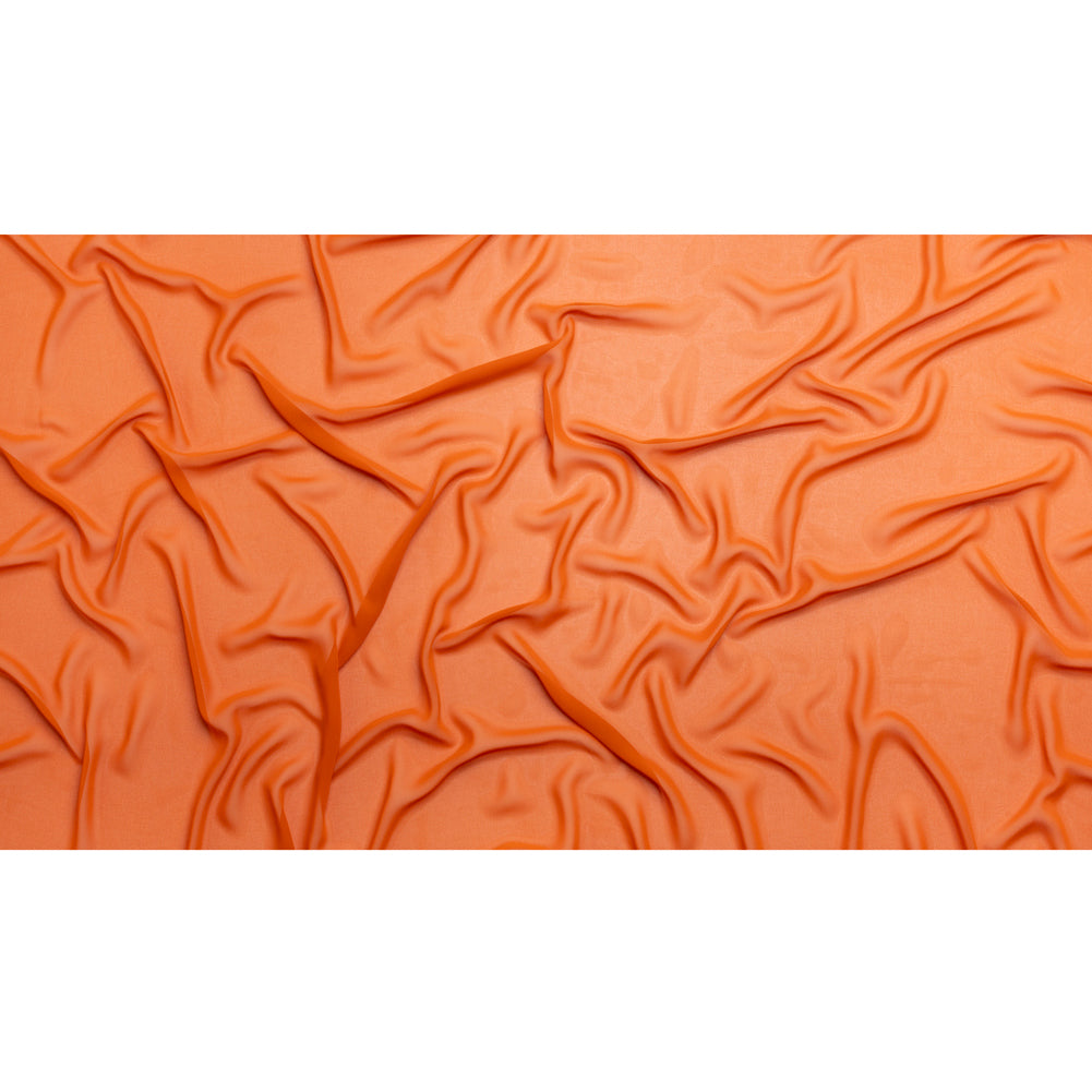 Polyester High-Multi Chiffon - Burnt Orange - Netta Collection by Mood - Full Polyester High-Multi Chiffon - Burnt Orange - Netta Collection by Mood - Full