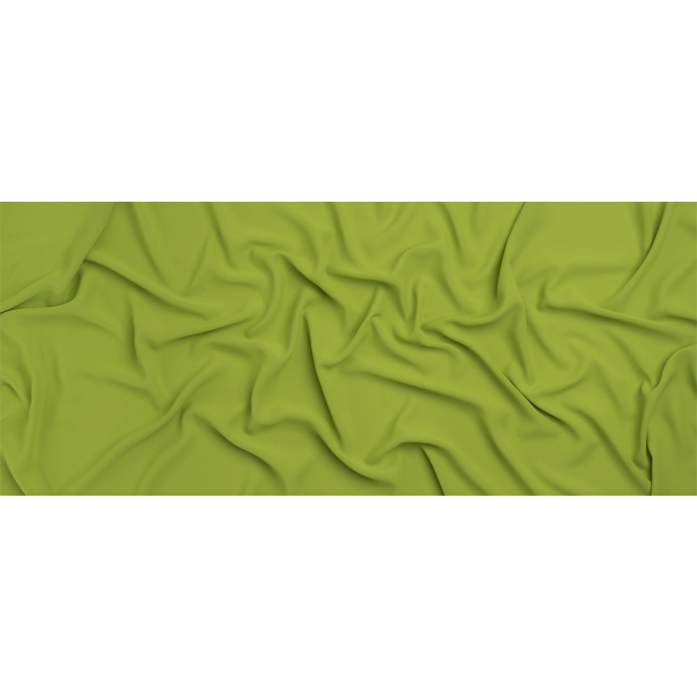 Polyester Double Georgette - Peridot Green - Mimosa Collection by Mood - Full Polyester Double Georgette - Peridot Green - Mimosa Collection by Mood - Full