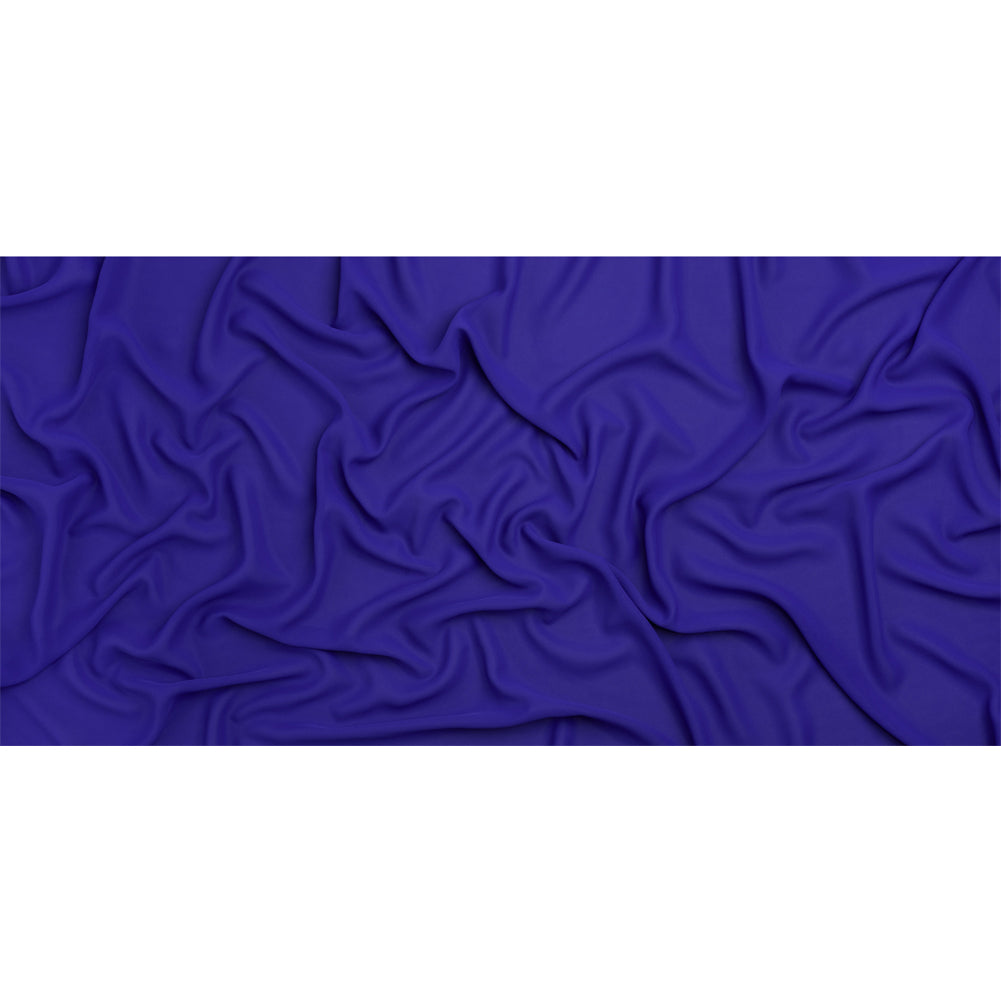 Polyester Double Georgette - Mazarine Blue - Mimosa Collection by Mood - Full Polyester Double Georgette - Mazarine Blue - Mimosa Collection by Mood - Full