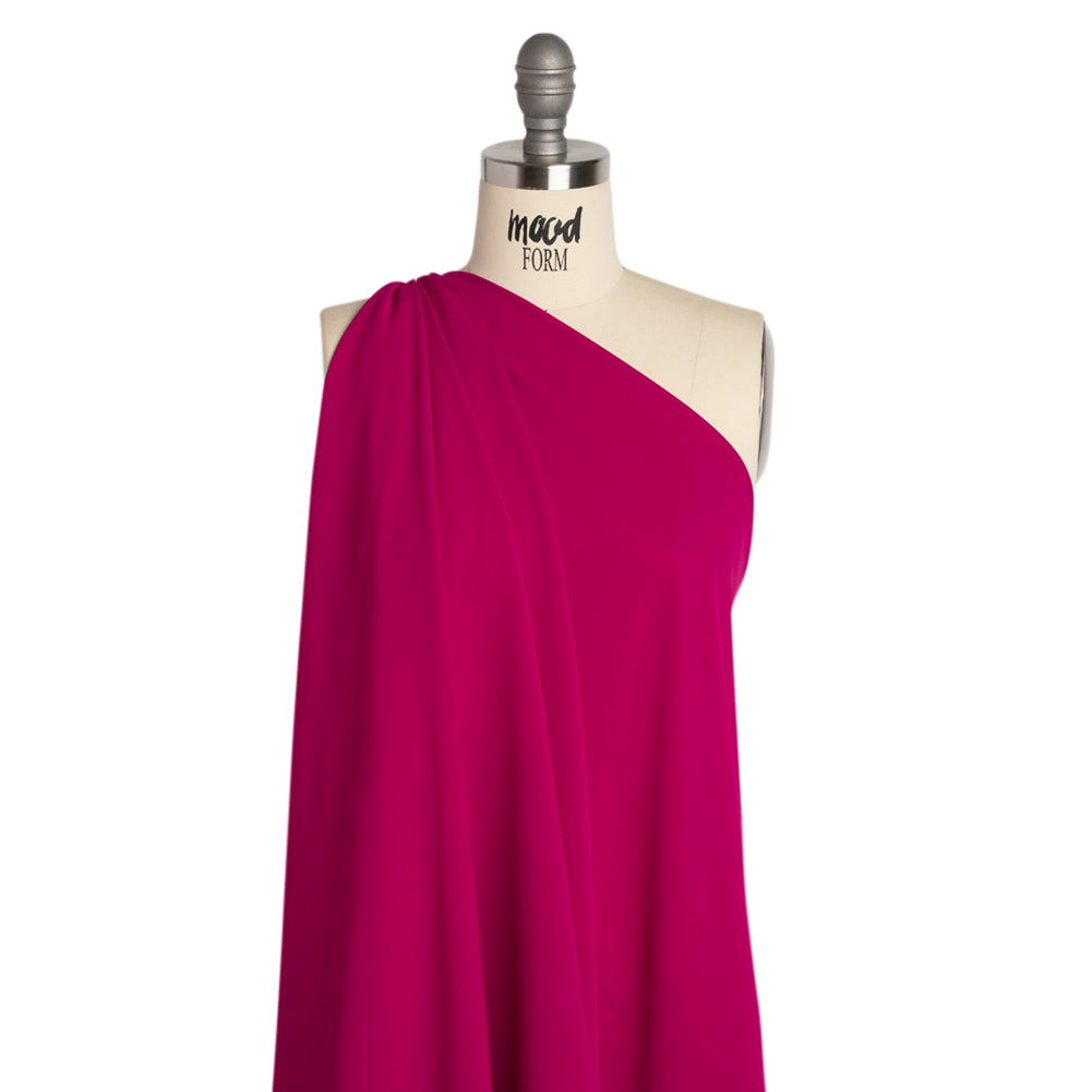 Polyester Double Georgette - Magenta Haze - Mimosa Collection by Mood - Drape Polyester Double Georgette - Magenta Haze - Mimosa Collection by Mood - Drape