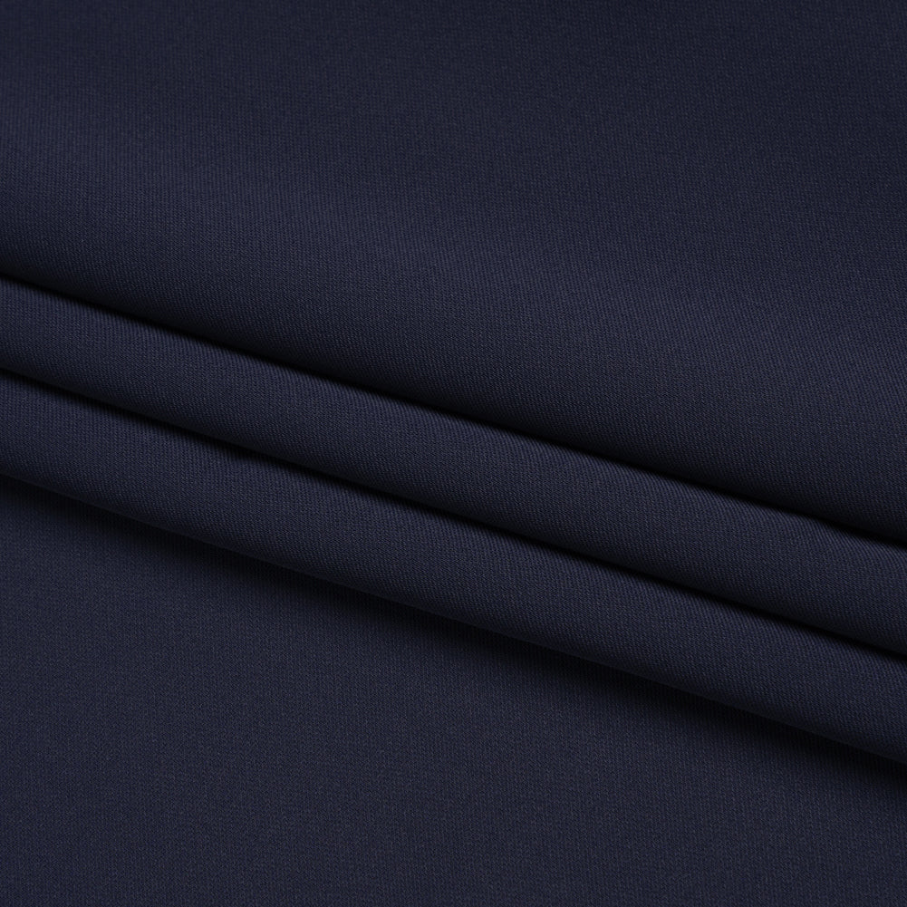 Polyester Double Georgette - Navy - Mimosa Collection by Mood - Folded Polyester Double Georgette - Navy - Mimosa Collection by Mood - Folded