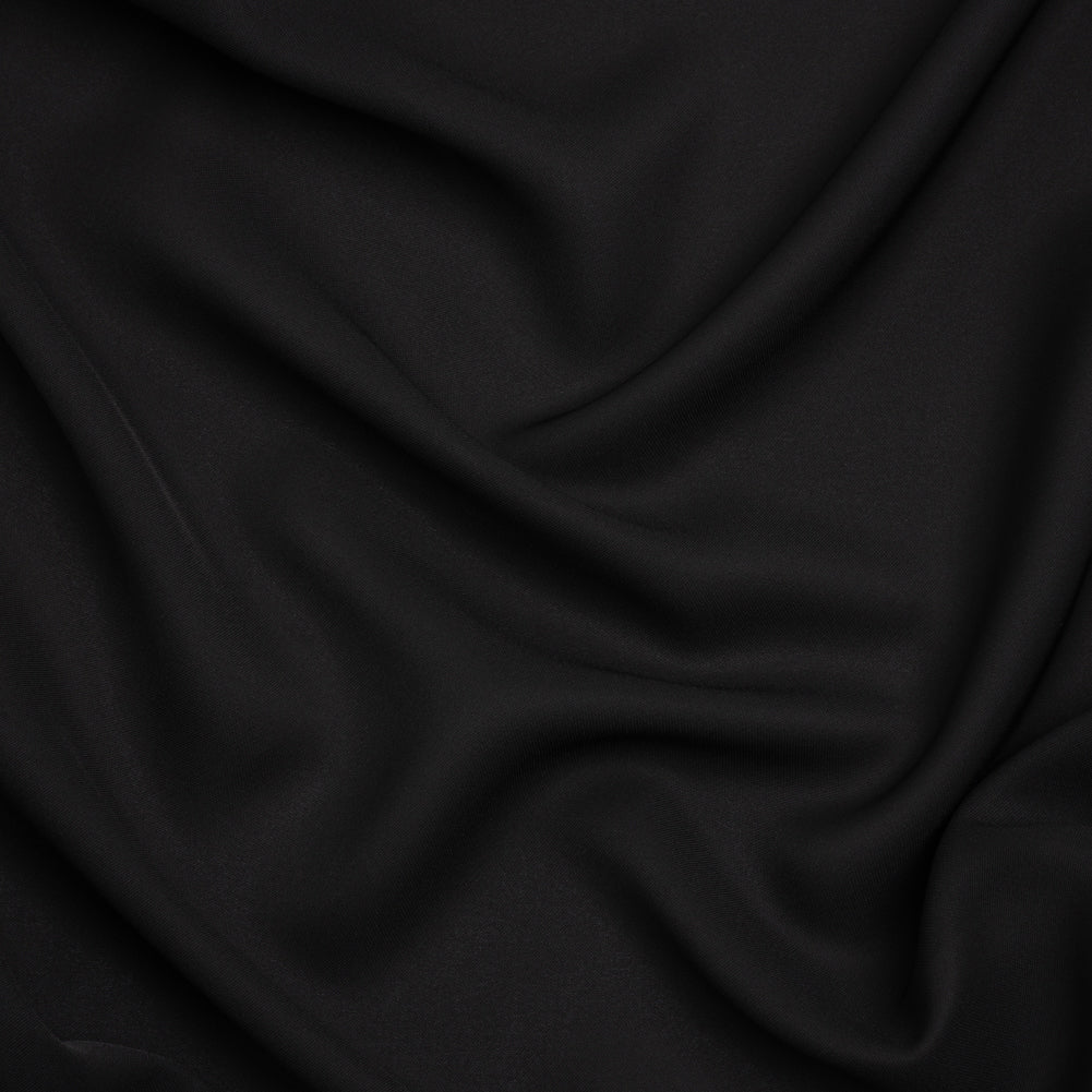 Polyester Double Georgette - Black - Mimosa Collection by Mood Polyester Double Georgette - Black - Mimosa Collection by Mood