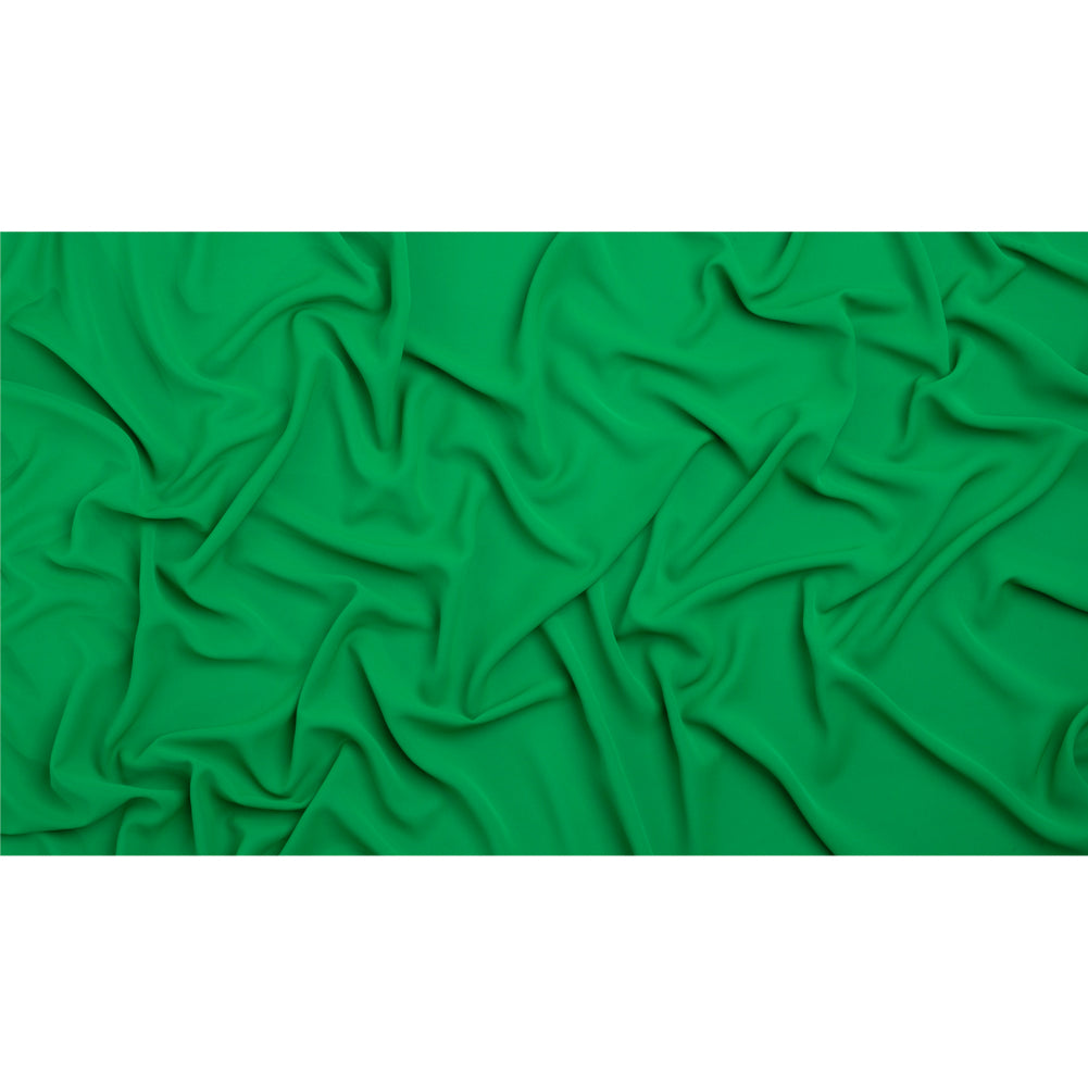 Polyester Double Georgette - Kelly Green - Mimosa Collection by Mood - Full Polyester Double Georgette - Kelly Green - Mimosa Collection by Mood - Full