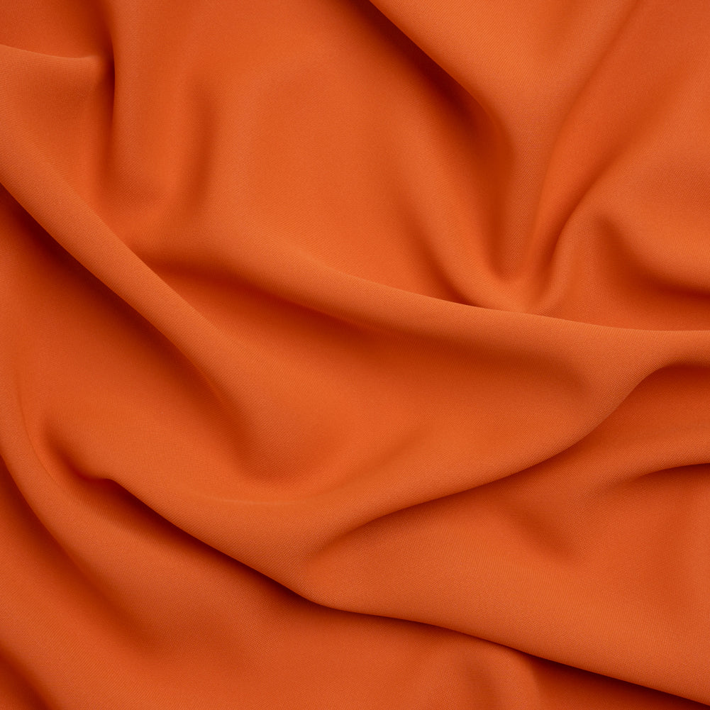 Polyester Double Georgette - Burnt Orange - Mimosa Collection by Mood Polyester Double Georgette - Burnt Orange - Mimosa Collection by Mood