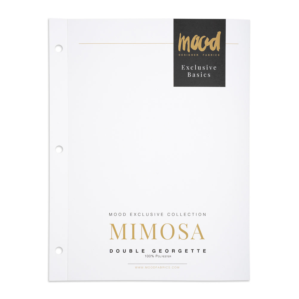 Color Card - Mimosa Double Georgette Collection - 8.5" x 11", 3-Hole - Detail Color Card - Mimosa Double Georgette Collection - 8.5" x 11", 3-Hole - Detail