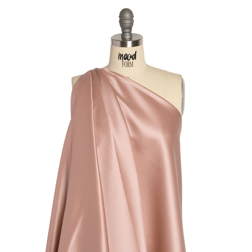Premium Polyester Satin - Blush - Gavia Collection by Mood - Drape Premium Polyester Satin - Blush - Gavia Collection by Mood - Drape