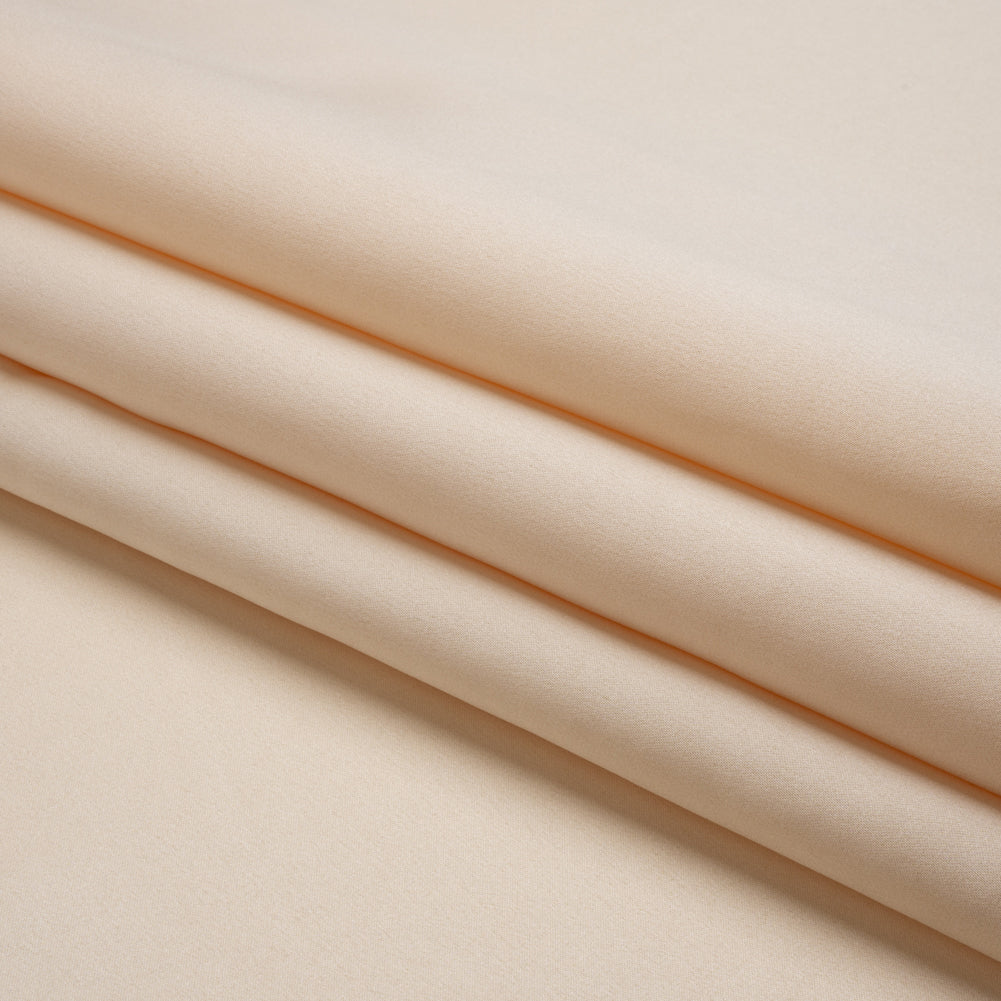 Premium Polyester Satin - Ecru - Gavia Collection by Mood - Folded Premium Polyester Satin - Ecru - Gavia Collection by Mood - Folded