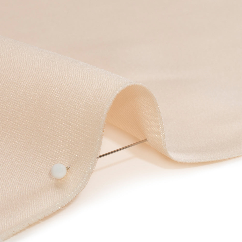 Premium Polyester Satin - Ecru - Gavia Collection by Mood - Detail Premium Polyester Satin - Ecru - Gavia Collection by Mood - Detail