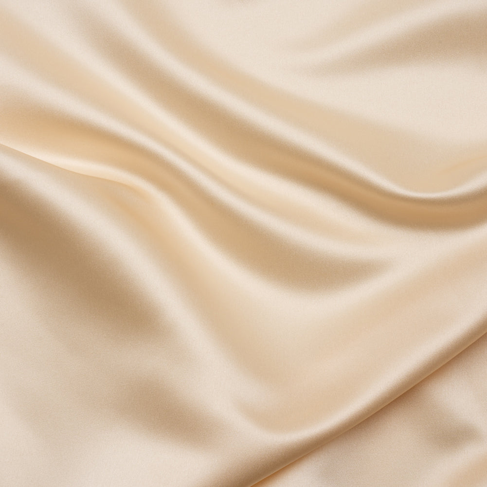 Premium Polyester Satin - Ecru - Gavia Collection by Mood - Image 2 of 8 Premium Polyester Satin - Ecru - Gavia Collection by Mood - Image 2 of 8