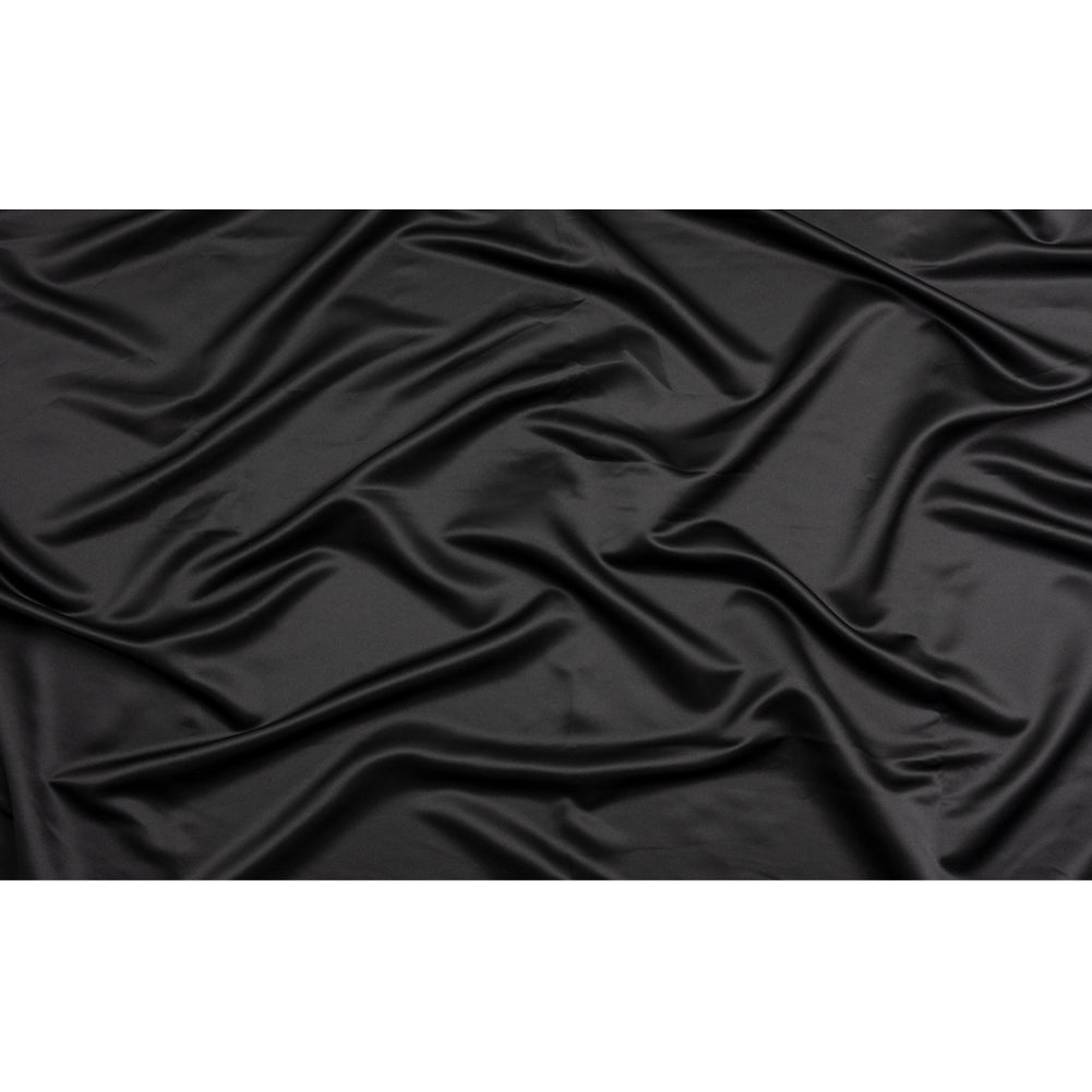 Premium Polyester Satin - Black - Gavia Collection by Mood - Full Premium Polyester Satin - Black - Gavia Collection by Mood - Full