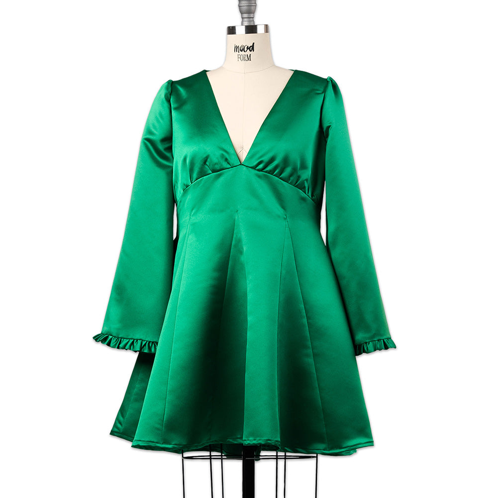 Premium Polyester Satin - Kelly Green - Gavia Collection by Mood - Blog Premium Polyester Satin - Kelly Green - Gavia Collection by Mood - Blog