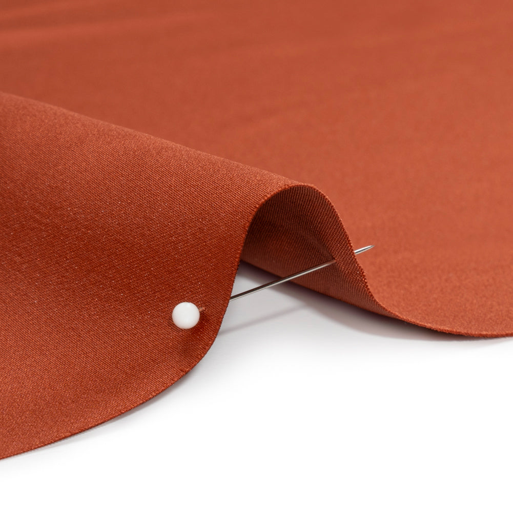 Premium Polyester Satin - Sienna - Gavia Collection by Mood - Detail Premium Polyester Satin - Sienna - Gavia Collection by Mood - Detail