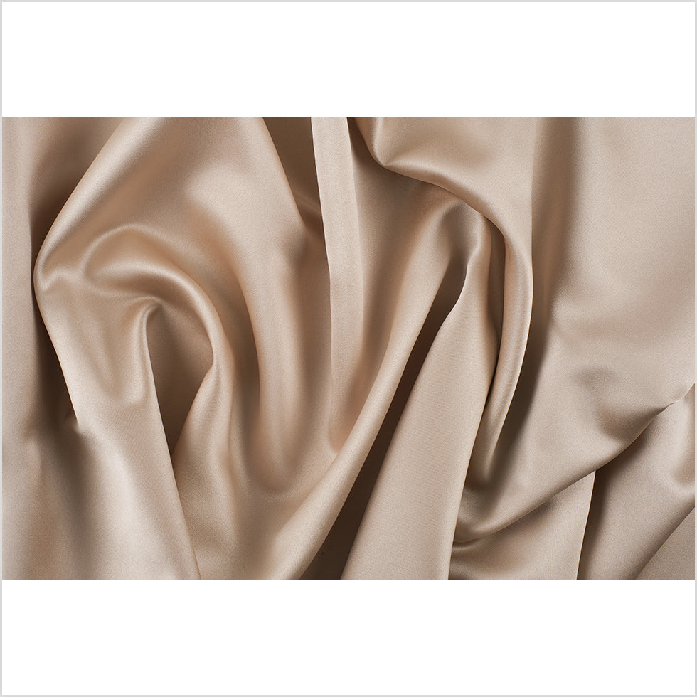 Polyester Satin - Pure Cashmere Beige - Reverie Collection - Full Polyester Satin - Pure Cashmere Beige - Reverie Collection - Full