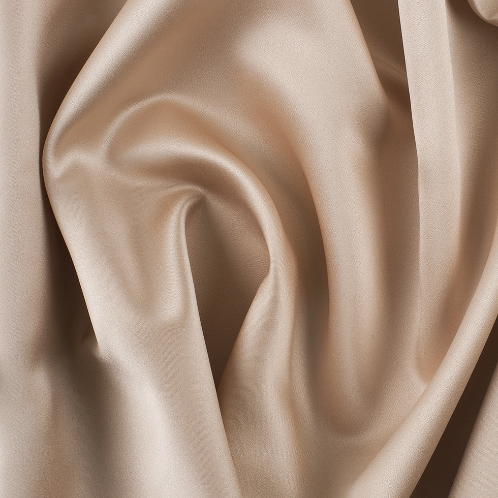 Polyester Satin - Pure Cashmere Beige - Reverie Collection Polyester Satin - Pure Cashmere Beige - Reverie Collection