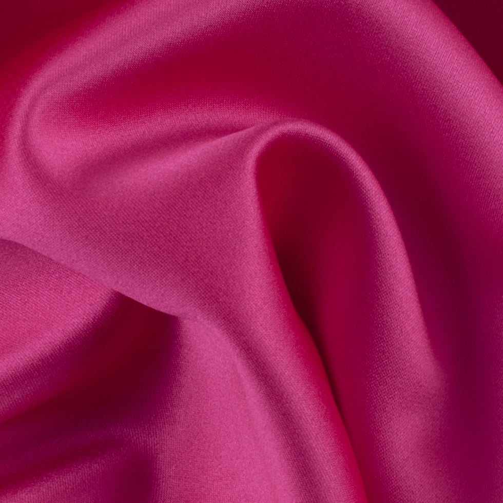 Polyester Satin - Garden Fuchsia - Reverie Collection Detail Polyester Satin - Garden Fuchsia - Reverie Collection Detail
