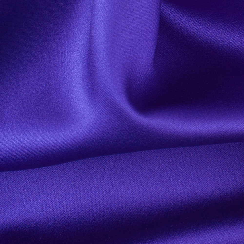 Polyester Satin - Majestic Purple - Reverie Collection Detail Polyester Satin - Majestic Purple - Reverie Collection Detail