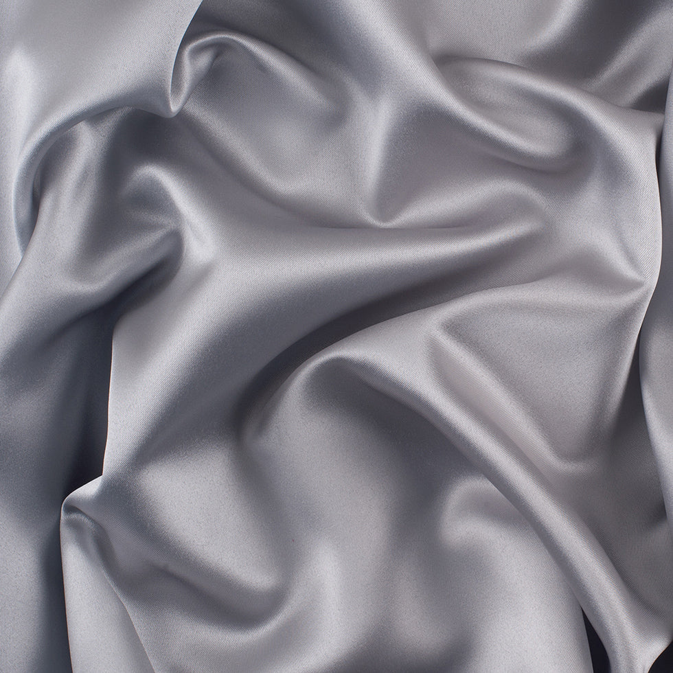 Polyester Satin - Silver - Reverie Collection Polyester Satin - Silver - Reverie Collection