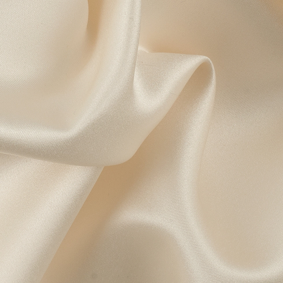 Polyester Satin - Vanilla Cream - Reverie Collection Detail Polyester Satin - Vanilla Cream - Reverie Collection Detail