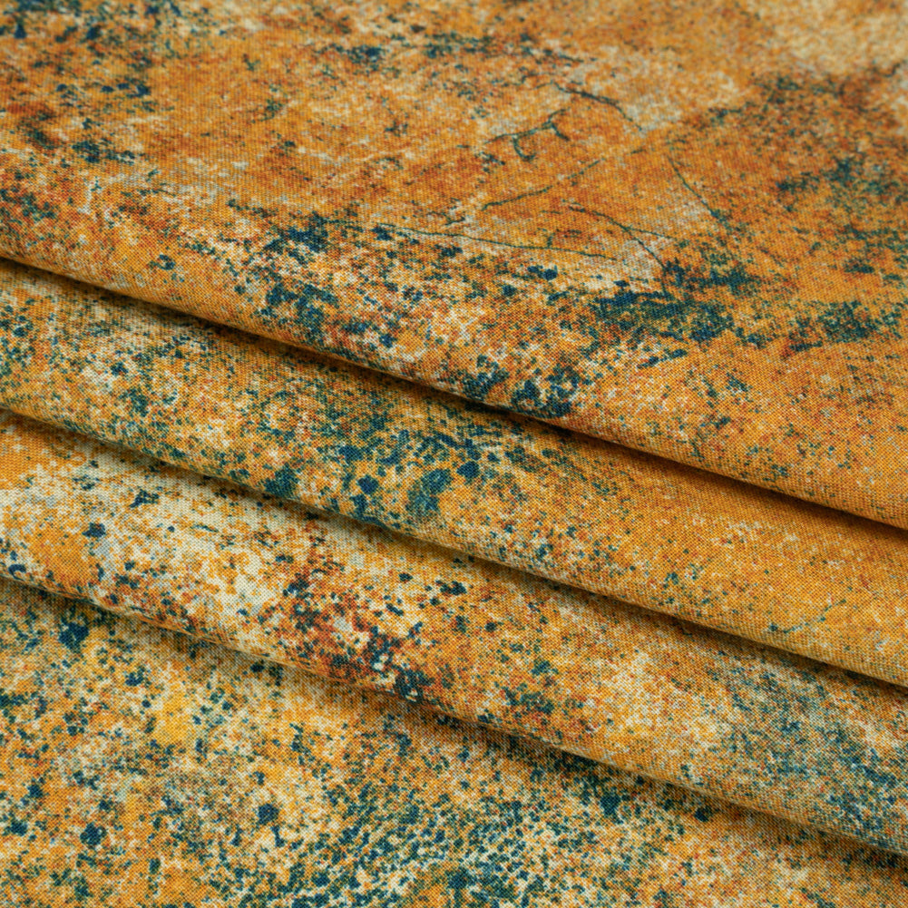Stonehenge Quilting Cotton by Northcott - Oxidized Copper Slate Abstract - Gradations II Collection - Folded Stonehenge Quilting Cotton by Northcott - Oxidized Copper Slate Abstract - Gradations II Collection - Folded