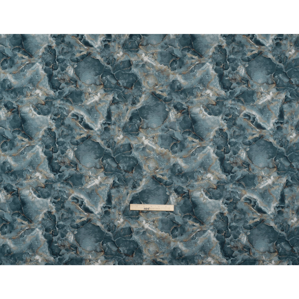 Stonehenge Quilting Cotton by Northcott - Prussian Marble 4 Crystalline Crackle - Surfaces Collection - Full Stonehenge Quilting Cotton by Northcott - Prussian Marble 4 Crystalline Crackle - Surfaces Collection - Full