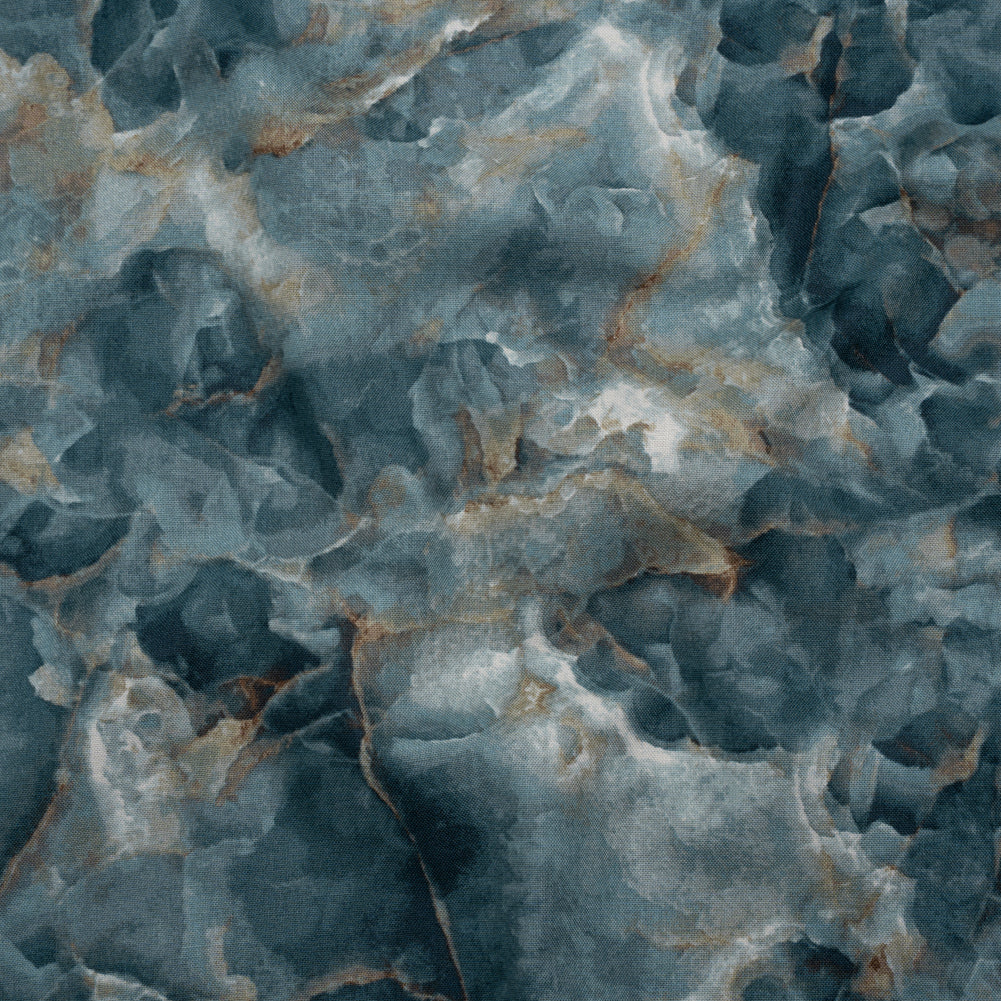 Stonehenge Quilting Cotton by Northcott - Prussian Marble 4 Crystalline Crackle - Surfaces Collection Stonehenge Quilting Cotton by Northcott - Prussian Marble 4 Crystalline Crackle - Surfaces Collection